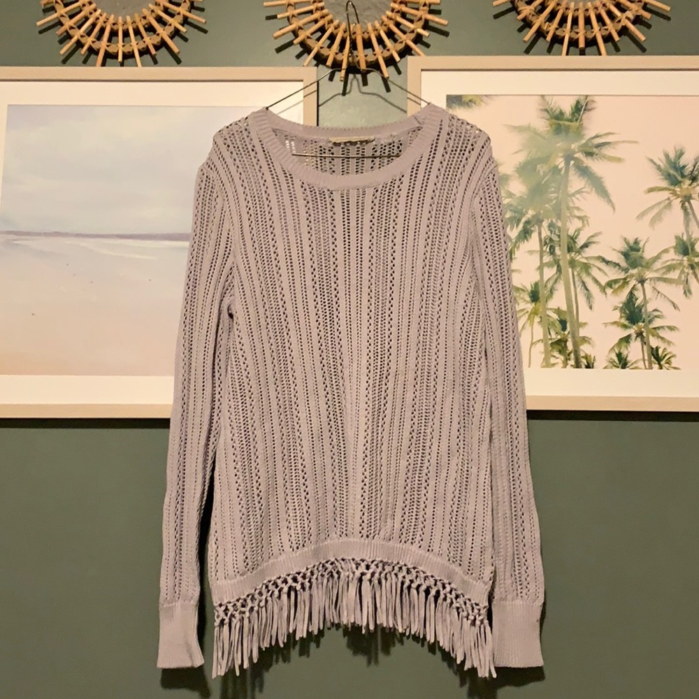 Soft Surroundings Fringe Sweater
